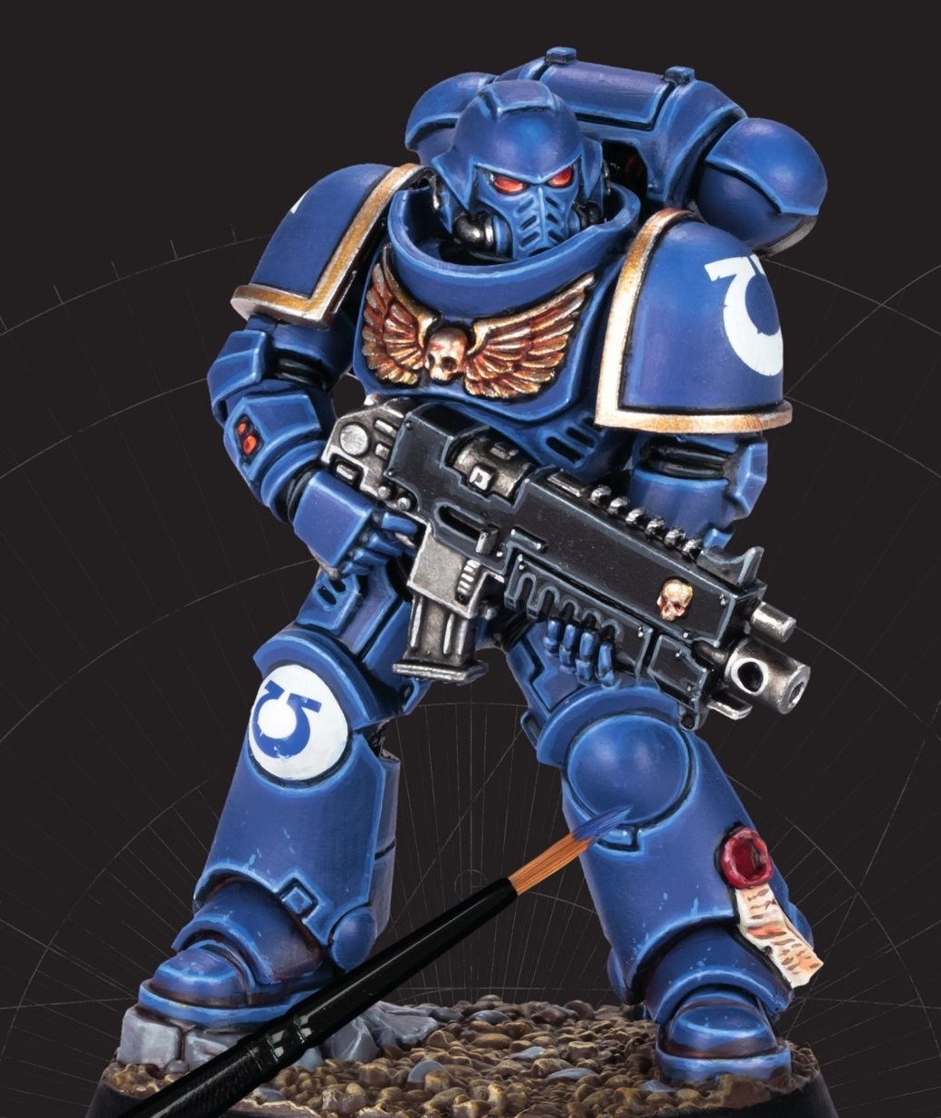 Ultramarine painted with Warhammer Tone Pro